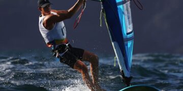 Windsurf olimpico RS:X, argento per Mattia Camboni.