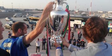 L’Italia campione d’Europa è rientrata a Roma.