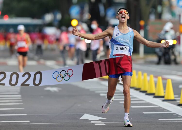 Oro per Massimo Stano nella marcia 20 chilometri.