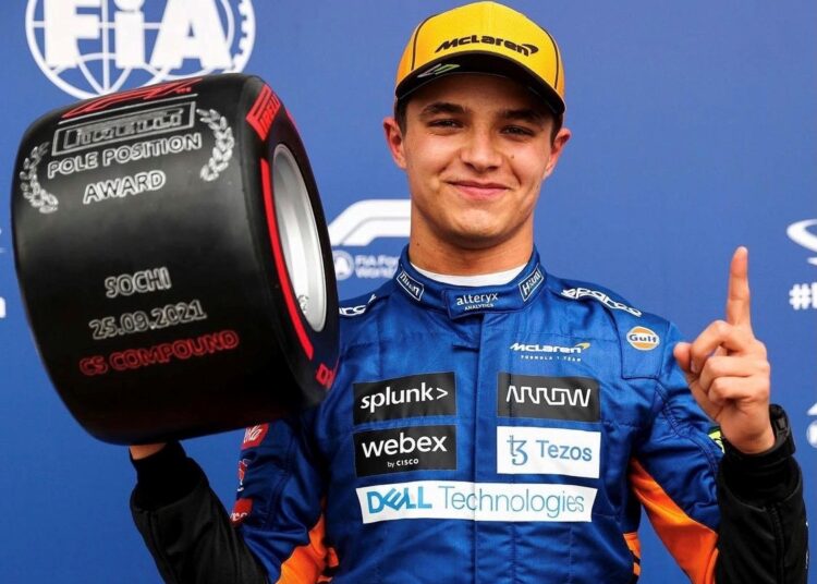 Formula 1: Lando Norris fa pole, a Sochi le qualifiche sono incredibili