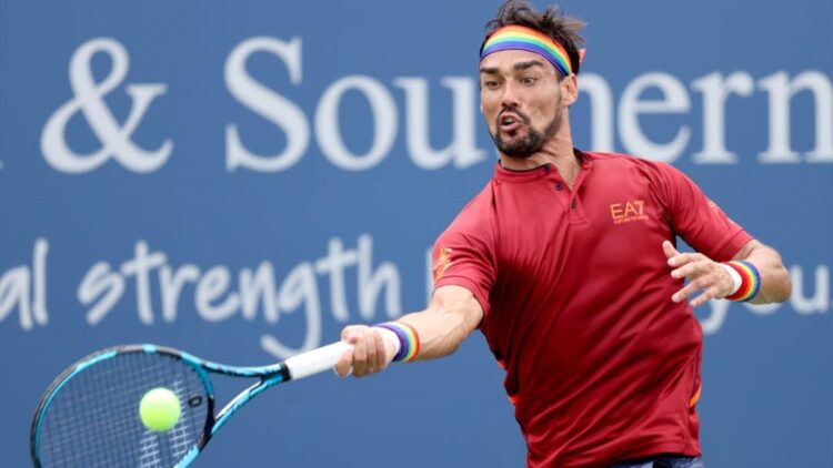 Fognini se la gioca bene, ma perde contro Tsitsipas.