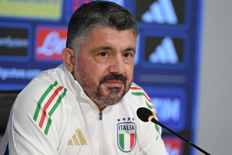 Gennaro Gattuso, CT Nazionale italiana Conferenza stampa Italia-Israele